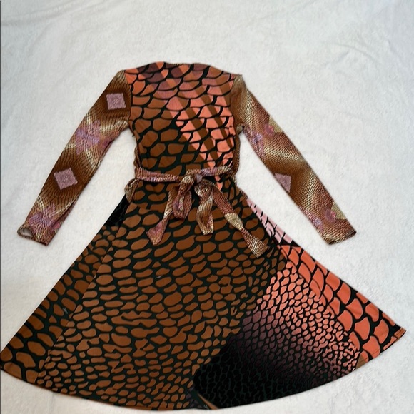 Issa London 100% Silk Business Multicolor Long Sleeve Dress - Picture 13 of 16